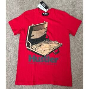 Reason x Hustler Money Briefcase Graphic T Shirt Red NWT Mens Small Streetwear